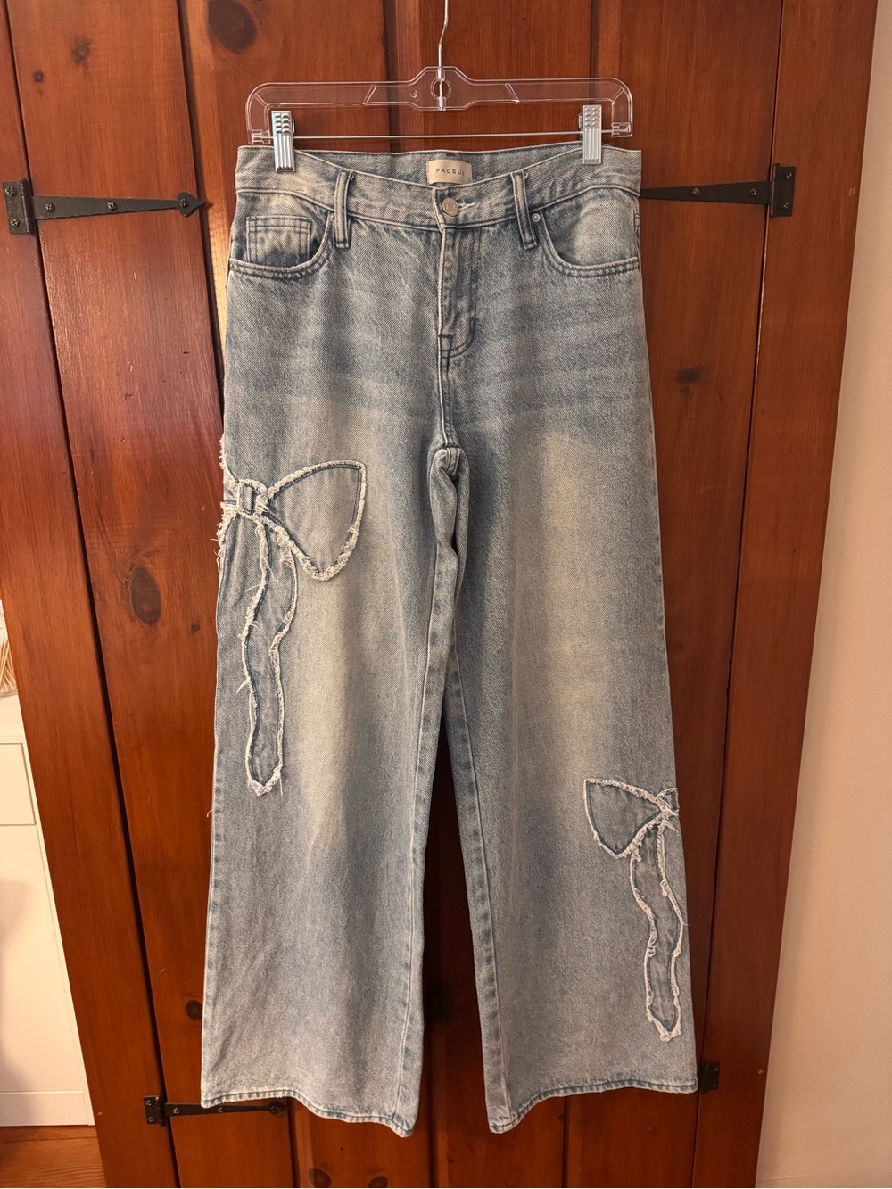 PacSun Casey Low Rise Baggy Jean with Bows